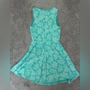 Miami Teal and White Floral Dress
